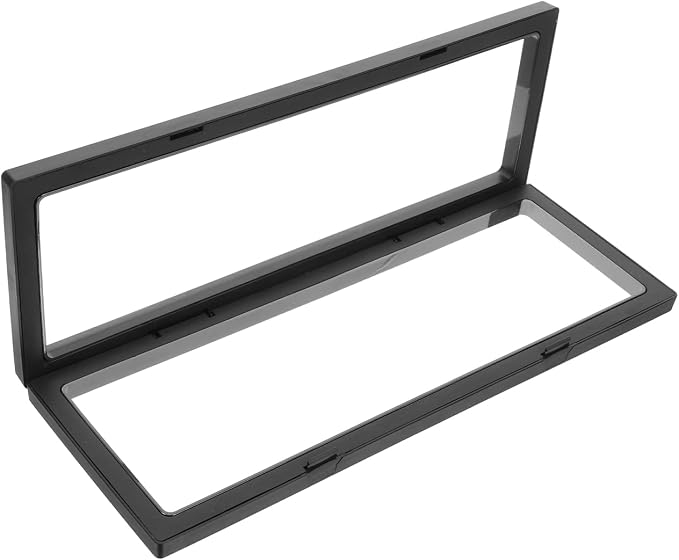 Gatuida 3D Floating Display Case (Without Base), Transparent PE Jewelry Storage Box, Floating Coin Display Frame Holder(11x30cm) - Image 7