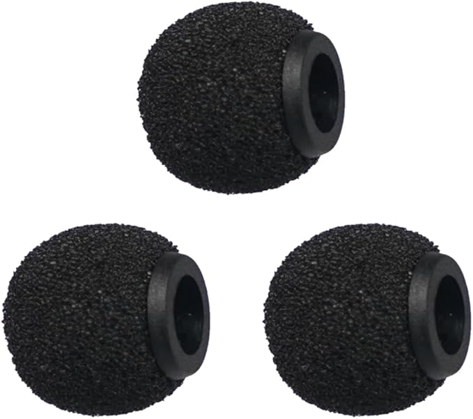 Foam Mic Covers Foam Lavelier Windscreen, Lapel Microphone Foam Cover for Sony Lavalier Microphone Windscreen Replacement Foam Windscreen, Pack of 3 by Kicada