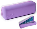 Daily Contact Lens Travel Case, R&L Labels, 30-Lens Holder (Purple) by VisFresh