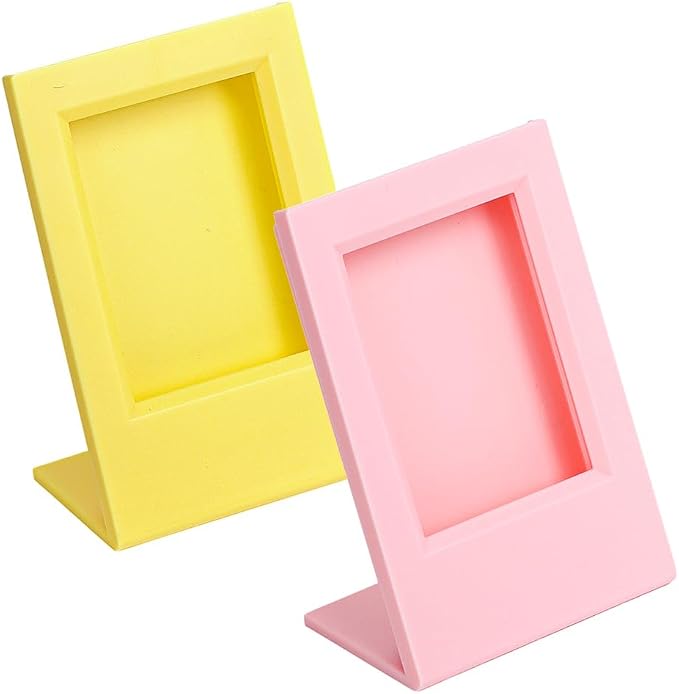 Orga'Neat 2x3 Mini Photo Frame w/Storage Case for Instax Mini Film Evo/12/11/Liplay/Se/Link 3/41/40/99/90/7+ Photos, Polaroid Small Wallet Size Picture Desk Display for Home & Office -2 Set - Image 6