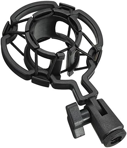 2 Pack Microphone Shock Mount Clip Universal Mic Shock Mounts Holder Anti-Vibration Spider Bracket for Handheld Microphone Dynamic Mic Stand Stereo Diaphragm Condenser Microphone Boom Arm - Image 3