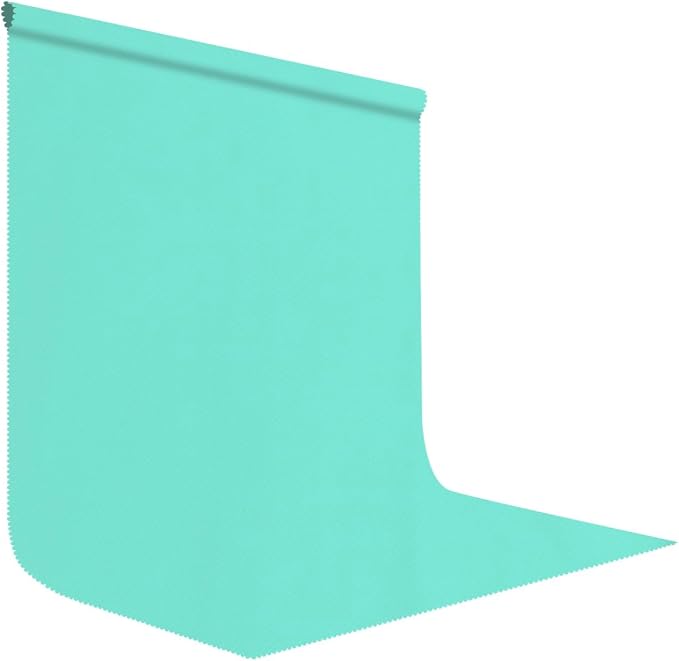 Turquoise Photography Backdrop for Photoshoot, Fabric 8x10ft | Polyester Studio Photo Backgrounds, Non Reflective, Easy to Hang, for Portrait Shoot, Product, Party Decor, Video Creation by LYLYCTY