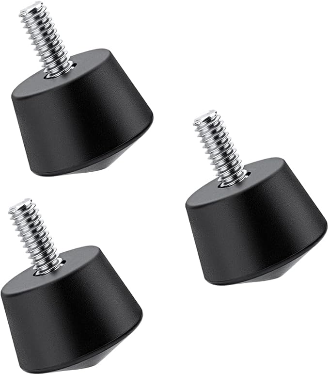 K&F CONCEPT Universal Anti-Slip Rubber Tripod Foot Spikes | Compatible with 1/4 inch Thread Tripod Monopod Legs Feet Replacement Parts, 3 PCS, TQ23 - Image 3