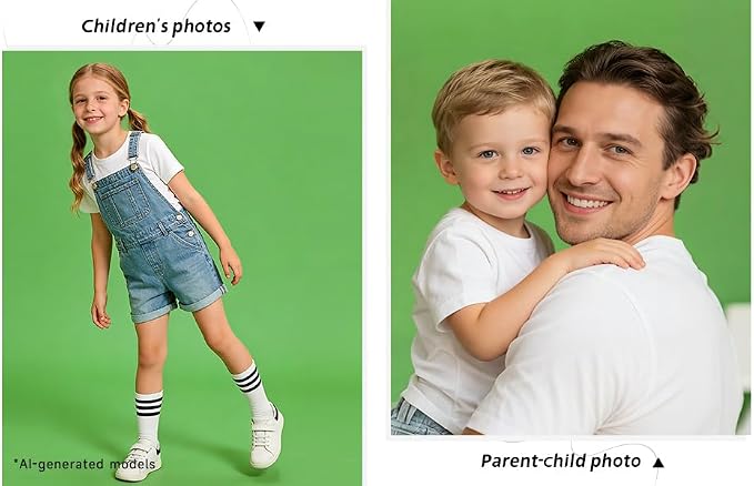 YSKE-Seamless Green Paper Backdrop Roll for Photography,Photo Background,and Photoshoot Cover–Roll of Paper with Backdrop Cover for Background Stand,Thick Anti-Wrinkle Matte(53''x16.4'Green) - Image 6