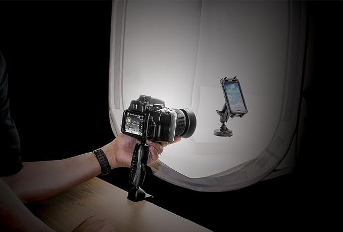 ARKON Heavy Duty Camera Clamp Mount with 1/4 20 Mounting Bolt for Nikon Sony Canon Olympus Panasonic Cameras - Image 4