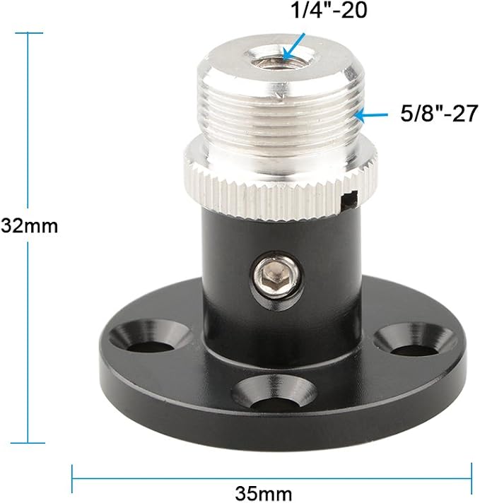 CAMVATE Microphone Table Mount with 5/8"-27 Thread - 1193 (Pack of 4) - Image 2