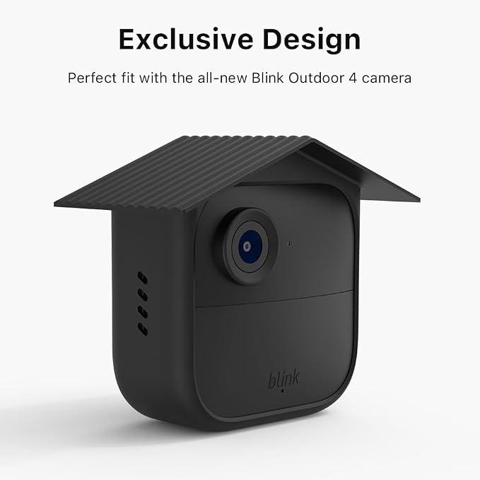 Silicone Cover for Blink Outdoor 4 & Outdoor 2K+ Camera, 3-Pack | Protective skin, birdhouse design, black - Image 3