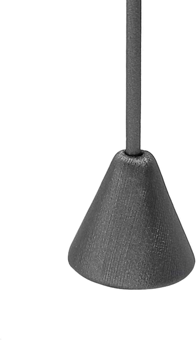 Ikee Design 6Pcs Set Earring Stand Display, 3 sizes, Ht. Faux grey Leather. | MULTI-HEIGHT EARRING DISPLAY: Steel Grey Leatherette with a stable metal base for various earring sizes; 2.5"W x 5.5"H. - Image 5