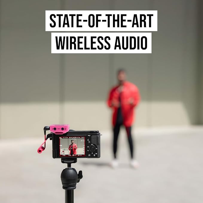 RØDE Wireless GO (Gen 3) – Compact Wireless Mic – Pristine Audio, 32-bit Float Recording, Automatic Level Control, for Phones, Cameras and Computers (Pink) - Image 8