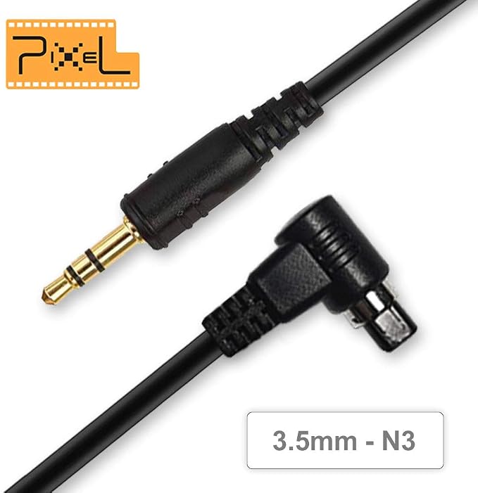 Camera Shutter Connecting Cable 3.5mm-N3 Connecting Plug Compatible for Canon EOS Cameras with Pixel Shutter Remote Control (Compatible for TW-283 Series Shutter Remotes) - Image 5