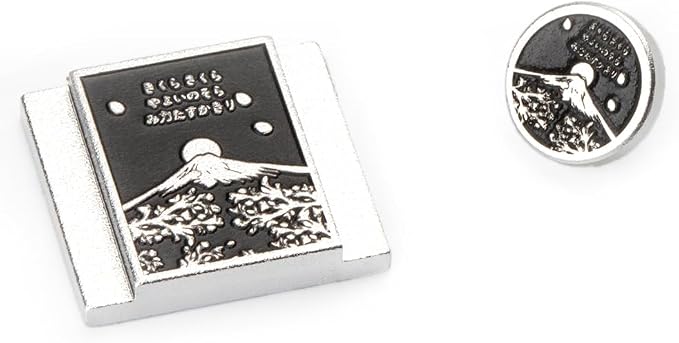 Falling Cherry Blossoms Camera Metal Hot Shoe Cover Shutter Button Set for Fujifilm x100vi xpro1 xt50 xt30 xt20 for Nikon (Aluminum Alloy-Set) by DBZZ
