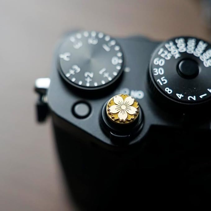 Cherry Blossom Shutter Button for Fujifilm XT5 XT30 X100VI for Leica | Brass alloy shutter Botton pattern scratch-resistant For Fuji XT5 XT4 XT3 XT30 XT30II XT30III XT20 X100V For Nikon For Leica - Image 5
