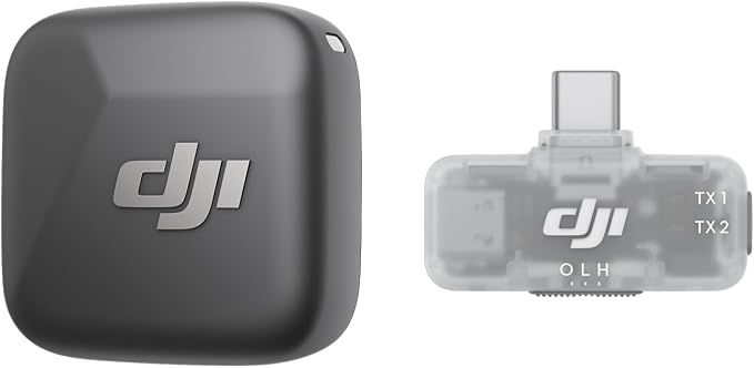 DJI Mic Mini (1 TX + 1 Mobile RX), Wireless Microphone for Smartphone | iPhone 17/16/15 & Android, USB-C Plug and Play, Compact & Lightweight, Cross-Gen Pairing, Noise Canceling by DJI