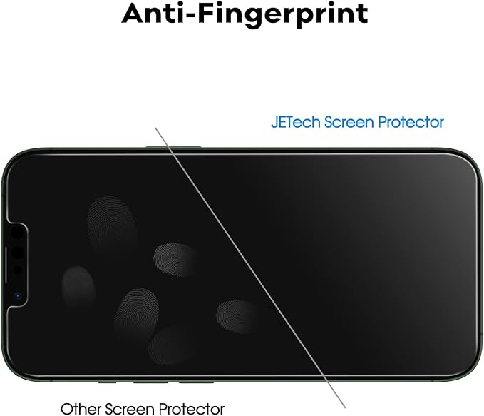 JETech Privacy Screen Protector for iPhone 13 mini, 2+2 Pack | Anti-Spy Tempered Glass, with Camera Lens Protector, Easy Installation Tool - Image 7