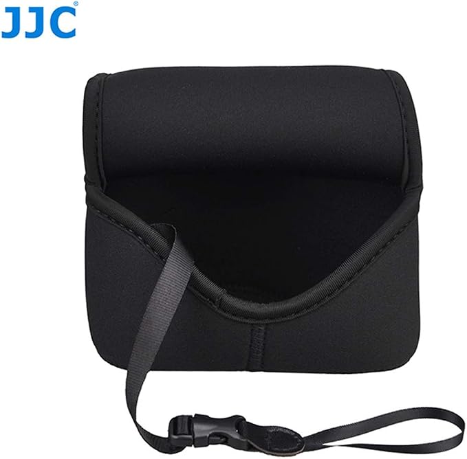 JJC Black Ultra Light Neoprene Camera Case for Sony a6600 a6500 a6400 a6300 a6100 a6000 a5100 w/55-210mm Lens, Pouch Bag for Fujifilm Fuji X-T30 X-T20 X-T10 W/ 55-200mm Lens, Elastic, Water Resistant - Image 7
