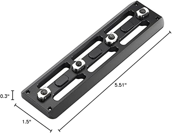SHINEWEE Arca Dovetail Rail for M-LOK System – Quick-Release Tripod Mount Adapter | Compatible with Arca-Swiss/RRS Standards | Lightweight Aluminum Hunting Accessory | 4-Slot Interface - Image 10