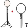 NEEWER Basics 10" Ring Light with 63" Tripod Stand/Phone Holder/Remote Compatible with iPhone, 15W Bi Color Full Screen Edge Lit LED Lighting CRI95+ for Video Recording Selfie Streaming Makeup, R10L by Neewer