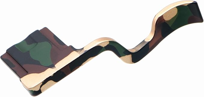 Metal Hot Shoe Thumb Grip for Fujifilm X-T10 X-T20 X-T30 X-T30II Camera Accessories (Camouflage) by HITHUT