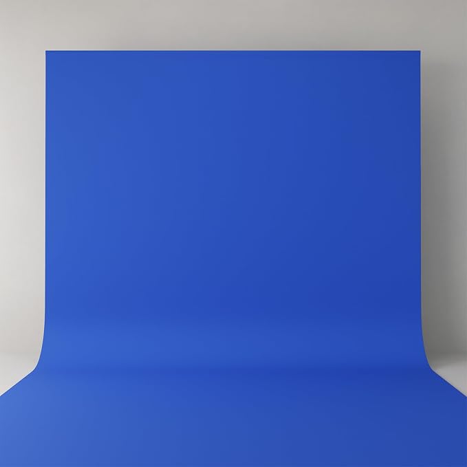 Royal Blue Photo Backdrop for Photography Background, 5x7FT | Multipurpose Screen for Portrait Studio Video Recording Party Non-Reflective Easy Setup High Density by WELCOMETOCIPAZEE