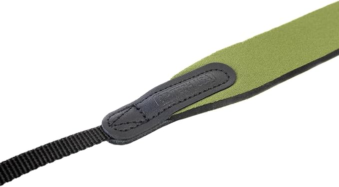 OP/TECH USA E-Z Comfort Neoprene Neck Strap - Lightweight, Padded, Adjustable Strap for DSLR, Mirrorless & Binoculars (Olive Green) - Made in USA - Image 2