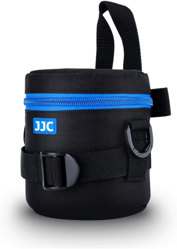 JJC Camera Lens Case Pouch, Padded Bag Fits Lens up to 3.0 x 3.9 (D x L) | for Canon EF-S 18-55mm/RF 35mm f1.8/RF-S 18-150mm/Nikon Nikkor AF-S 18-55mm/Z 50mm f1.8S/Fujifilm XC 15-45mm Lens & More by JJC