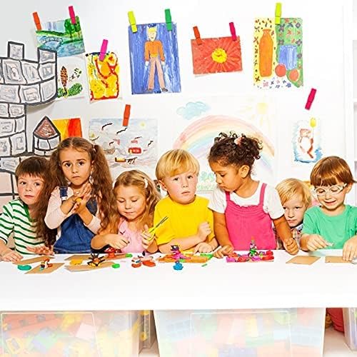 260 PCS Colorful Push Pin with Wooden Clips, Durable Wooden Push Pins, Decorative Pushpins Tacks Thumbtacks, Tacks for Cork Board Artworks Notes Photos, Craft Projects, Offices and Homes (7 Colors) - Image 7