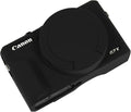 Easy Hood Camera Case Cover for Canon Powershot G7X Mark III Camera(Black) | With Removable Lens Cover,Soft Silicone Protective Case,Anti-Scratch,Slim Fit,Enhanced Grip,Lightweight Camera Accessories by EasyHood