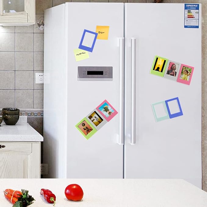 Magnetic Picture Frame 10 Pack 2x3 Mini Photo Frames Set for Polaroid Instax for Refrigerator - Image 2