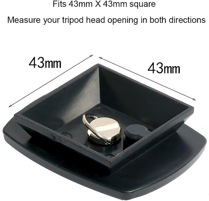 2 Pack Tripod Quick Release Plate Camera Mount Adapter Replacement for Amazon Basics 60" Velbon CX-444 CX-888 CX-460 CX-460mini CX-470 CX-570 CX-690 DF-50 VCT-D580RM VCT-D680RM VCT-R640 - Image 2