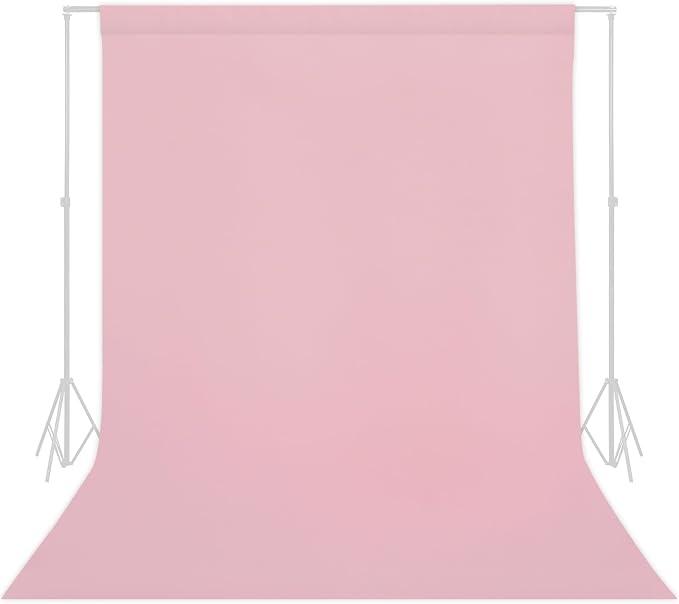 TRLYC Pink Photography Backdrops 10x10 FT Seamless Background for Studio | Pink Backdrop for Photoshoot Video Backgrounds Screen Party Wrinkle-free Polyester Non-Glare Rod Pocket Easy Setup by TRLYC