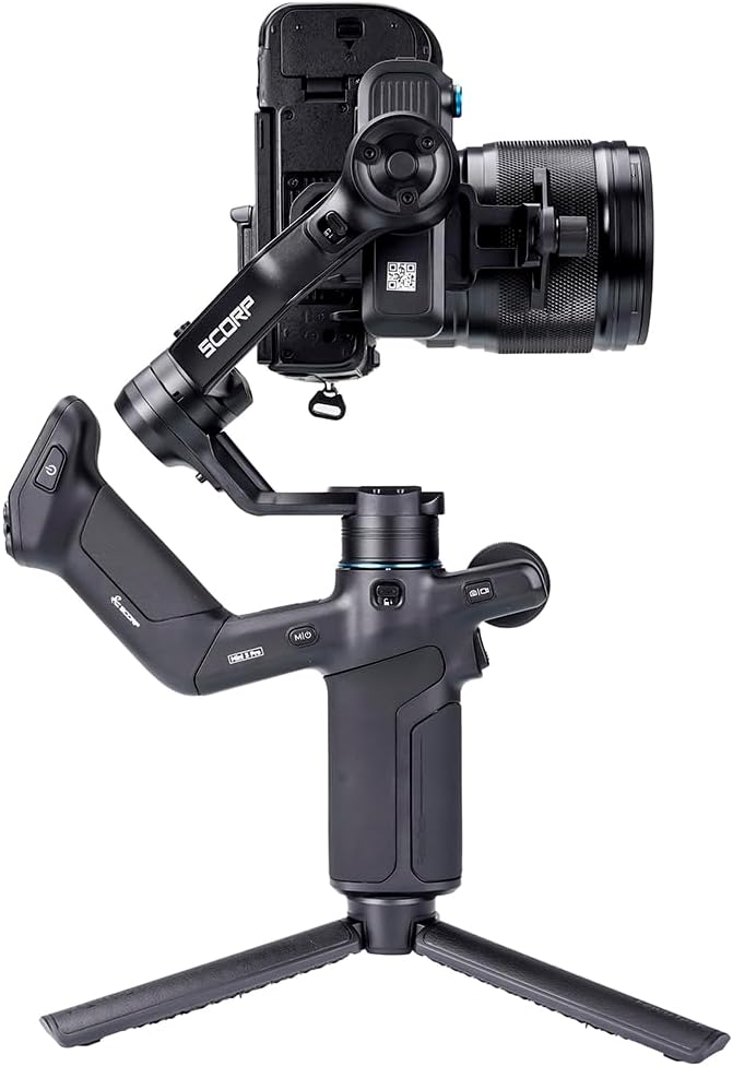FeiyuTech SCORP Mini-3-Pro Gimbal Stabilizer for Camera Mirrorless/Compact/Action Cameras,Smartphone,18m AI Tracking,Detachable Remote Handle,4.4lbs Payload,3-axis Gimbal for Canon Sony Nikon - Image 9