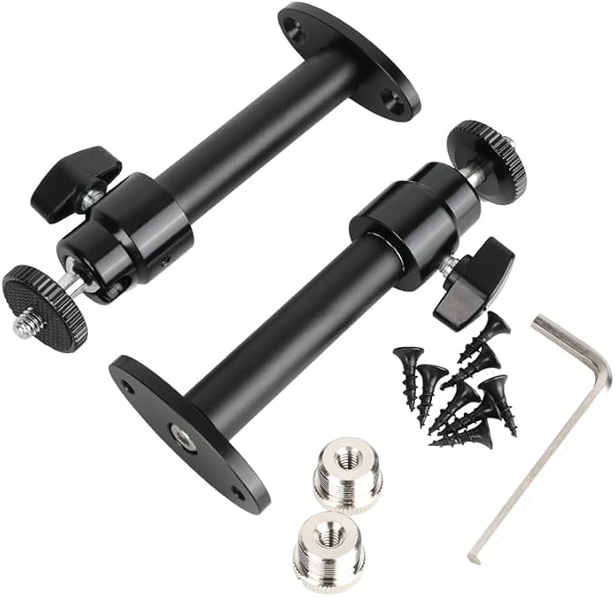 CAMVATE Wall Mount Bracket with 1/4-20 Female to 5/8-27 Male Mic Screw/2 PCS - Image 6