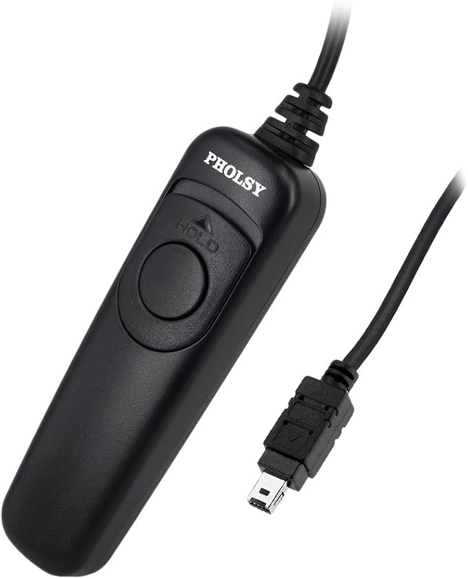 PHOLSY N10 Shutter Remote Control Cable Release Cord for Nikon | Compatible with Nikon Z5 Z6 Z6II Z7 Z7II D750 D780 D7500 D7200 D7000 D5600 D5500 D5300 D3300 D600 P7700 P7800 P950 MC-DC2 by PHOLSY%C2%AE