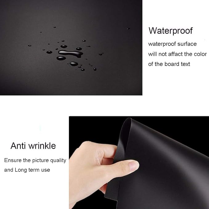 Meking Black PVC Photography Backdrop Matte & Reflective PVC Background | 24x51inches (60x130cm) Dual Side Vinyl Photo Backdrop for Product Video Photography Studio - Image 4