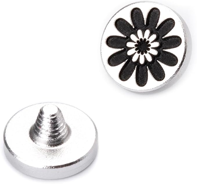 Camera Soft Release Button, Shutter Button for Fujifilm X100VI X100V X-E4 X-E3 X-T5 X-T4 X-T3 X-T30 II X-T20 X-PRO3 (Black Daisy Button) - Image 2
