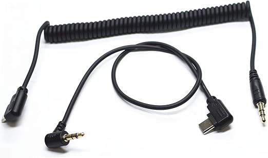 (3.5mm-USB c) for Sony a7v/a7m5/a7r6 Shutter Release Connection Cable Camera a6700 a7c r/a7cII/ZV-E1/ZV-E10 II 13.8in Flash Starter Remote Control Accessory Wire(3.5mm-Type c Cable 2pcs) by DYTDIEYINGTU