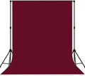 Wine Red Photo Backdrop Professional Photography Background Cloth 6x9ft | Seamless Design eliminates Wrinkle Portrait Photography Wedding Dark Theme Decorations by MIZSYE