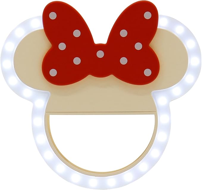 Impressions Vanity Disney Minnie Mouse GlowMe LED Beauty Ring Light with 3 Level Adjustable Brightness, Portable Clip on Phone Ring for Makeup and Tablet by IMPRESSIONSVANITY%C2%B7COMPANY
