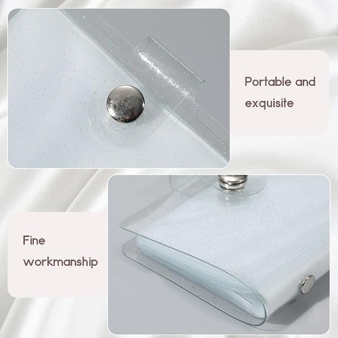 2 Pack 3x4in Instax Mini Picture Album Wallet Photo Book 36 Pockets Rectangle Polaroid Clear PVC Plastic Small Album Holder Cover for 3 Inch Pictures Photos Photocard Holder Storage - Image 4