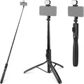 NEEWER Entry Level Version Selfie Stick Tripod with Light & Remote Compatible with iPhone Samsung Android, 67" Extendable Portable Travel Cell Phone Holder Stand for Video Recording Filming, PA987 by Neewer