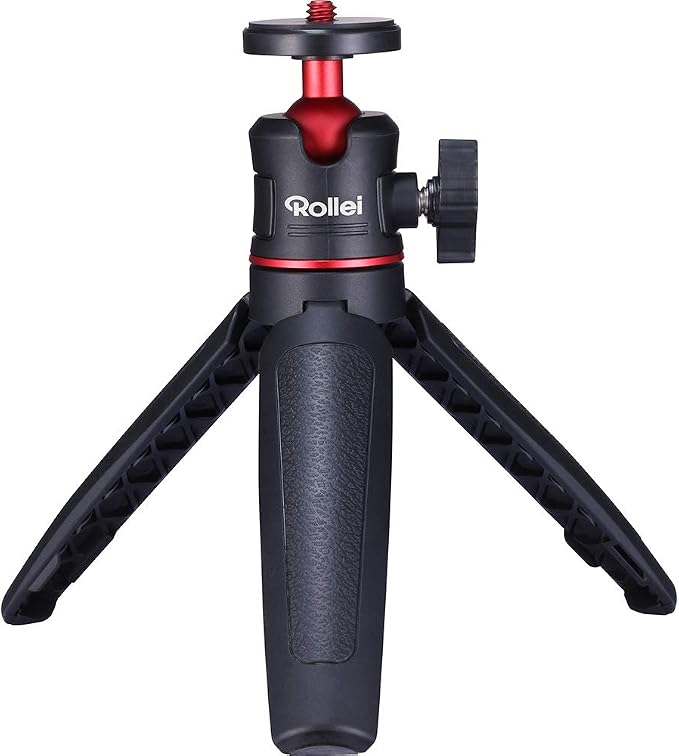 Rollei 22774 Mini Tripod Comfort Desktop Table Tripod with 360° Ball Head for DSLR, DSLM and Compact Cameras by Rollei
