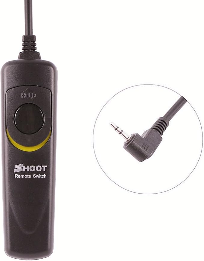 Remote Shutter Release Cable, Wired Remote Switch Cord Replacement RS-60E3 for Canon Rebel T7 T7i T6 T6i T6S T5 T5i T4i T3 T3i T2 60D 70D 77D 80D G16 G15 G12 G11 G10 G1X G1X Mark II G1X Mark III | for Canon Rebel T7 T7i T6 T6i T6S T5 T5i T4i T3 T3i T2 ... - Image 2
