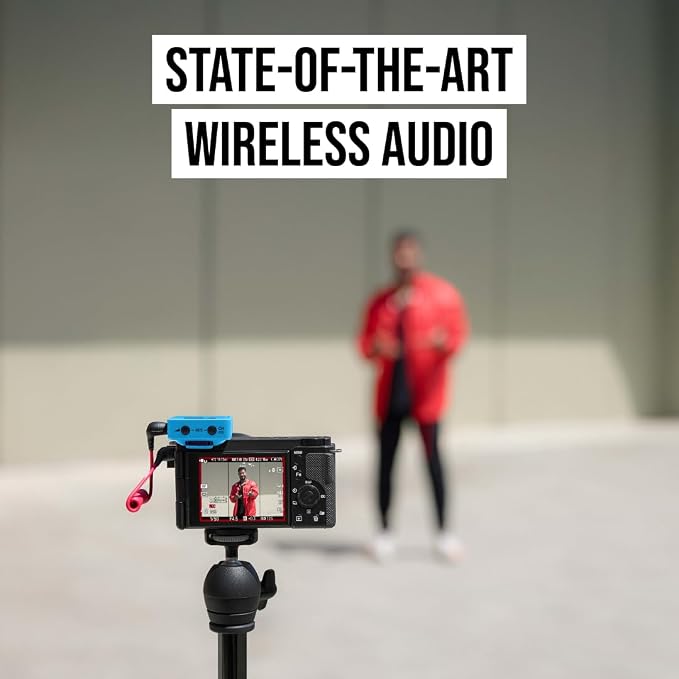 RØDE Wireless GO (Gen 3) – Compact Wireless Mic – Pristine Audio, 32-bit Float Recording, Automatic Level Control, for Phones, Cameras and Computers (Blue) - Image 9