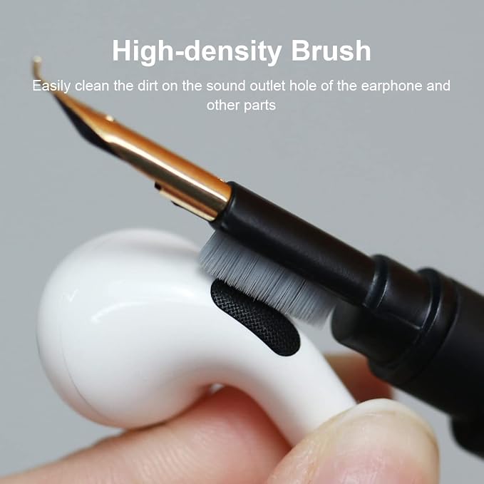 Hagibis Cleaning Pen for Airpods Pro 1 2 Multi-Function Cleaner Kit Soft Brush for Bluetooth Earphones Case Cleaning Tools for Lego Huawei Samsung MI Earbuds (Black) - Image 4