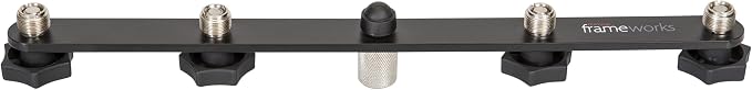 Gator Frameworks 1-to-4 Mic Mount Bar with Standard 5/8-Inch Thread Suitable for Most Microphone Stands Boom Arms (GFWMIC1TO4) - Image 2
