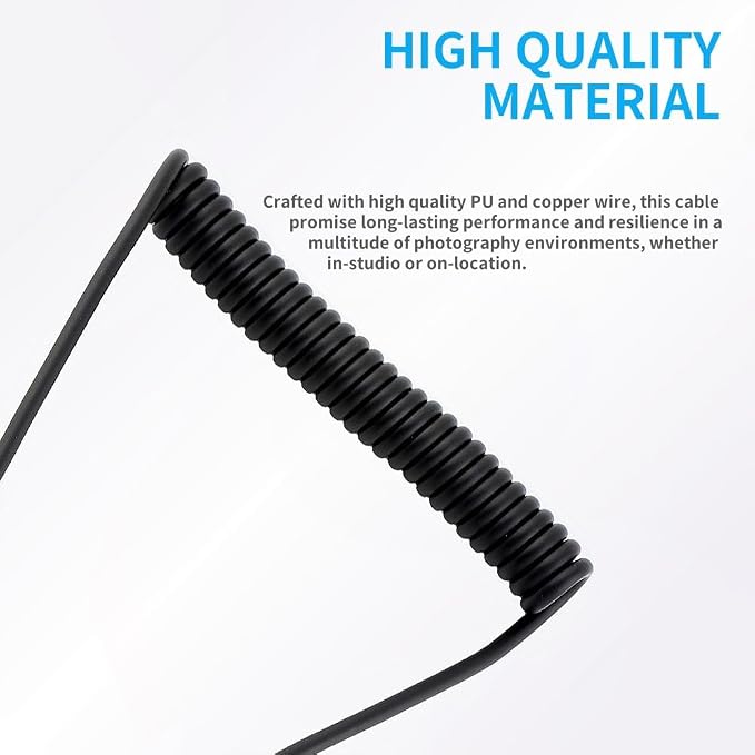 2.5mm to K1 Camera Shutter Release Cable Remote Control Cord for PENTAX | Wired Spring Coiled Remote Control Connect Cord for 645Z 645D K1 K3 K5 K5 II K30 K50 K500 K7 & more, Stable transmission - Image 8