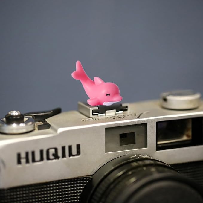 Camera Hot Shoe Cover, Cartoon Hot Shoe Cap, Hot Shoe Protector Compatible with Sony Fujifilm Fuji Canon Nikon Pentax Leical Panasonic (2pcs Seal Dolphin) - Image 3