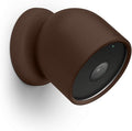 elago Silicone Cover for Google Nest Cam Outdoor or Indoor (Battery) | Magnetic Mount Cover Included, All Weather Protection, Easy Installation [Dark Brown] (NOT Compatible with wired, 2nd gen) by elago