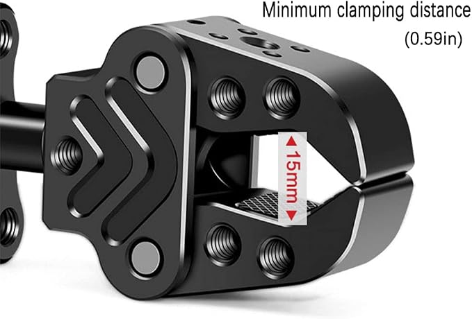 Super Clamp Camera Mount with 1/4" Thread Bottom Clamp for Gopro Camera ，Ronin，LCD Field Monitor, LED Lights, Flash, Mic, Action Cam - Image 4