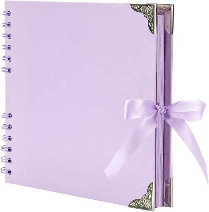 LOYALBOOK 8 x 8 inch DIY Scrapbook Album 60Pages For Wedding Family Photo | Nice Thick Sturdy&Well-Made Good Value Craft Parties Birthday Dinners Graduation Ceremonies Diplomas Storage by LOYAL+BOOK